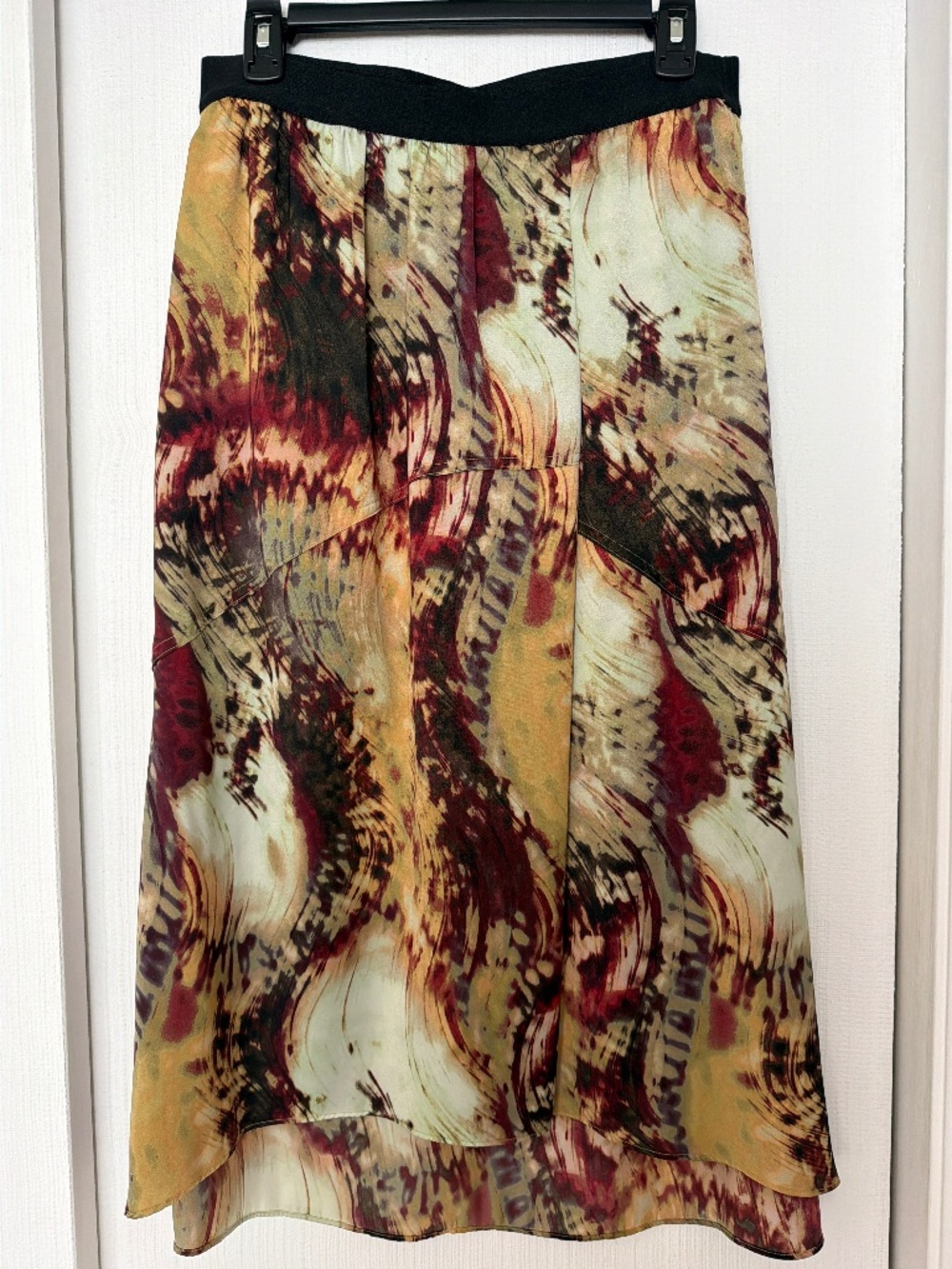 Simply Vera Vera Wang Abstract Print Midi Skirt Size M